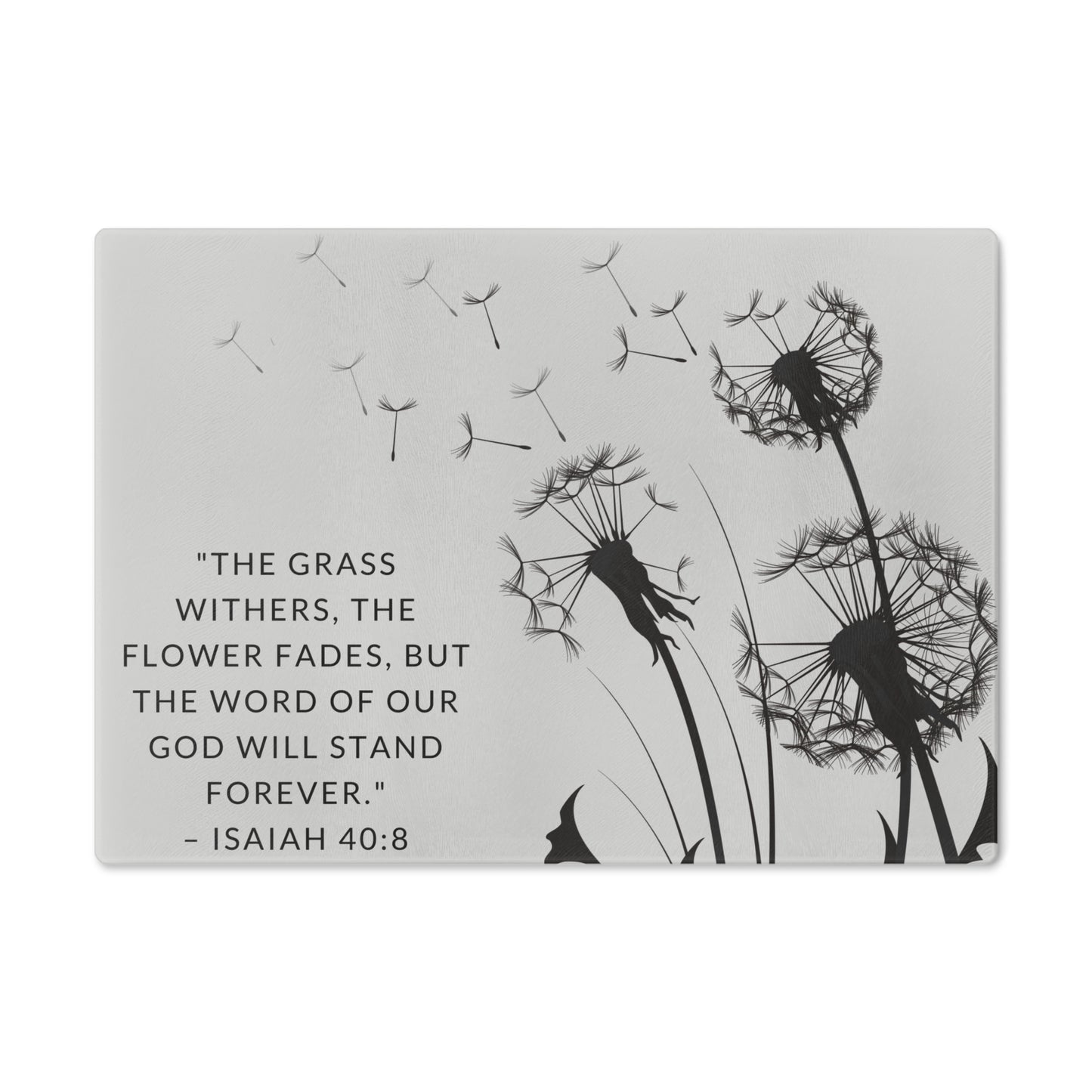 Dandelion Scripture Cutting Board