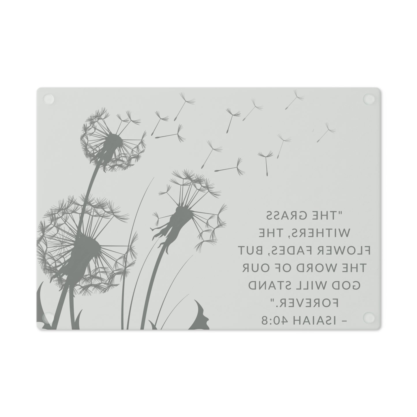 Dandelion Scripture Cutting Board