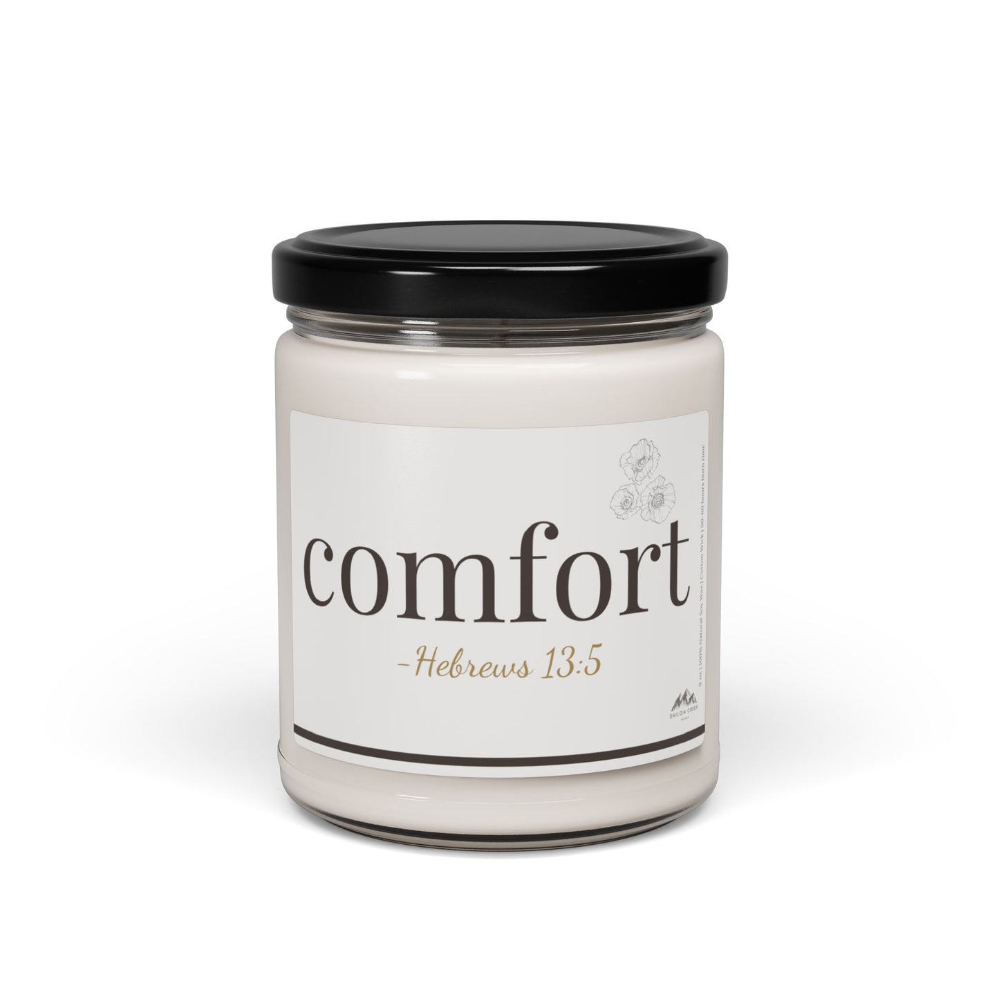 Comfort Candle - Hebrews 13:5, 9 oz Soy Wax Candle