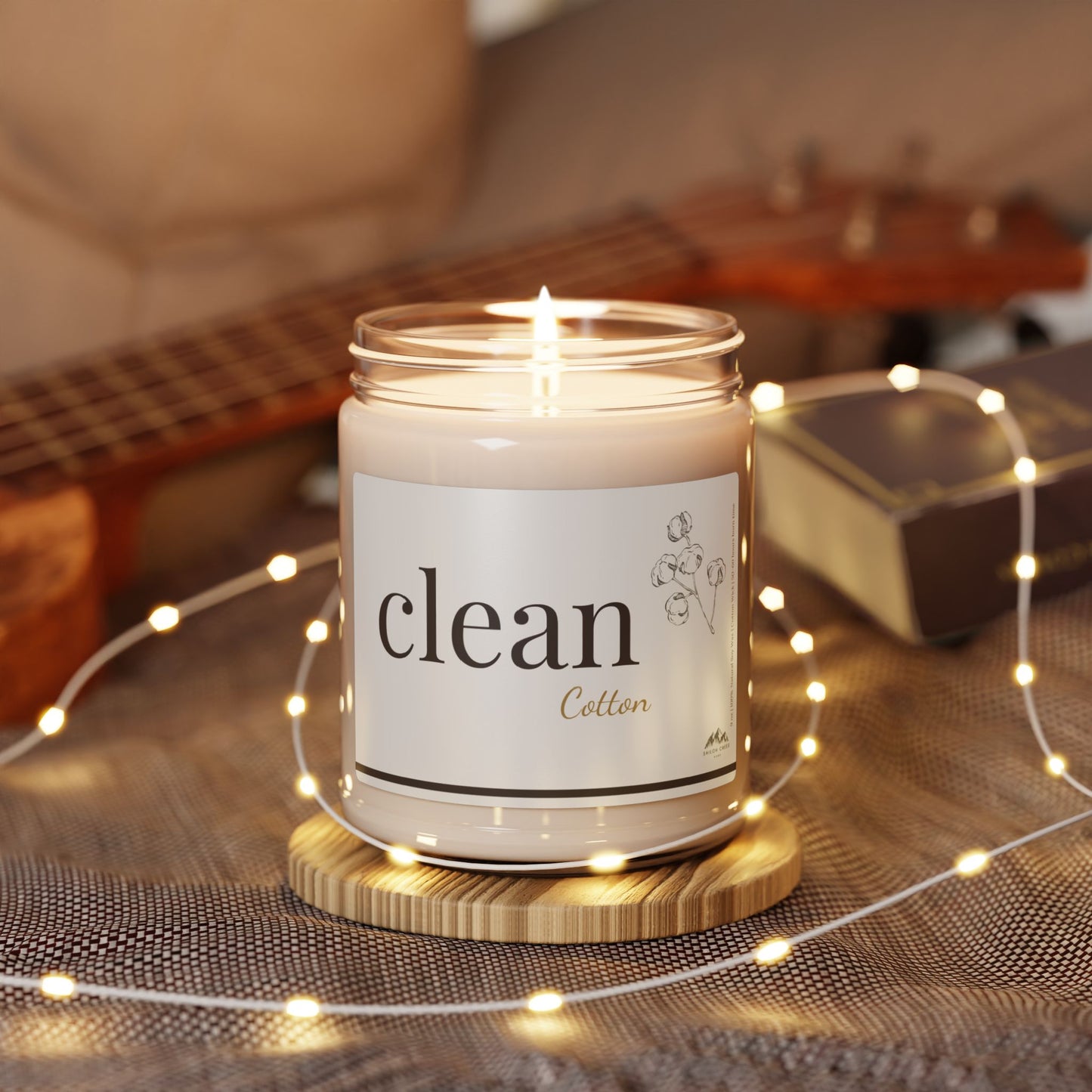 Clean Cotton Candle, 9 oz Soy Wax Candle