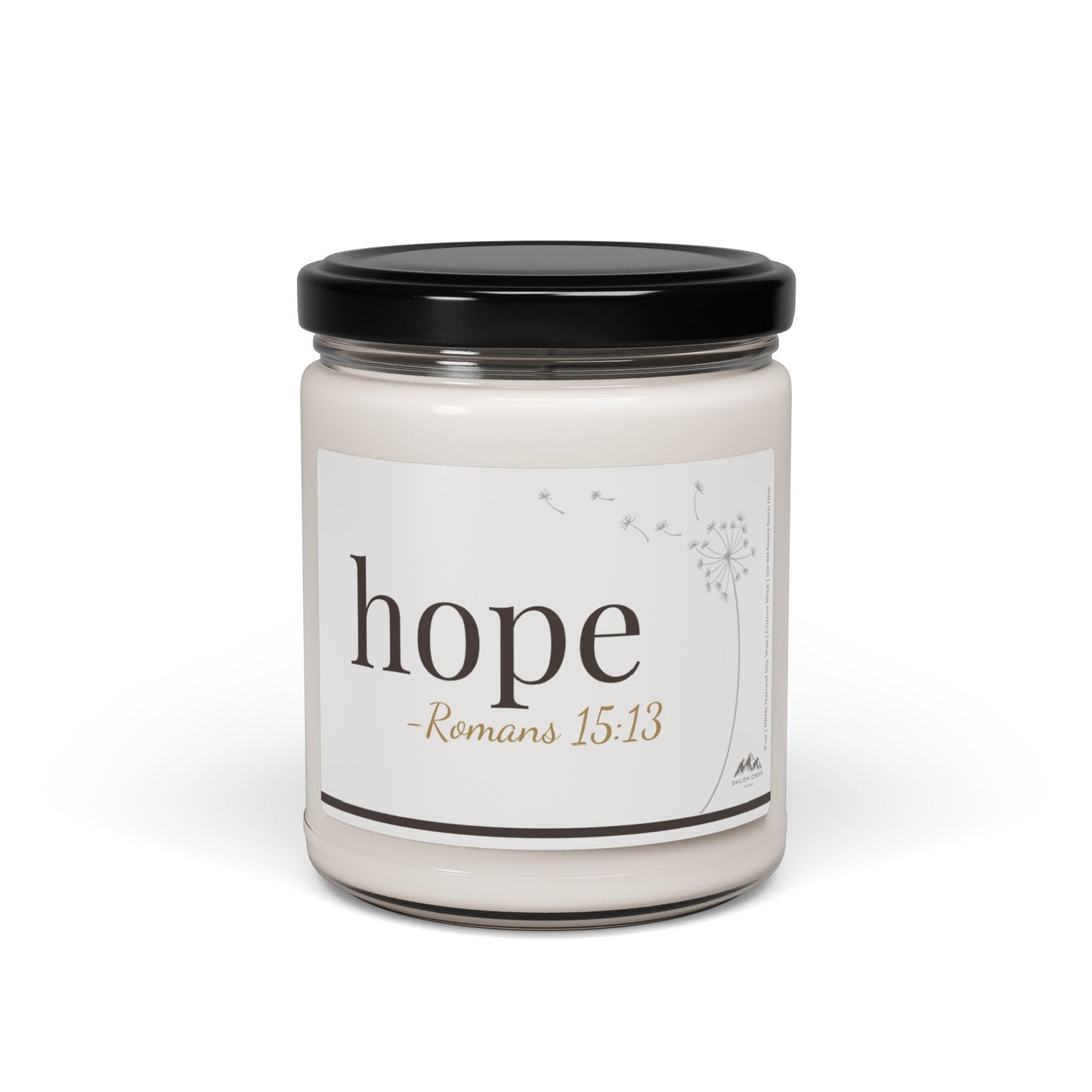 Hope Candle - Romans 15:13, 9 oz Soy Wax Candle