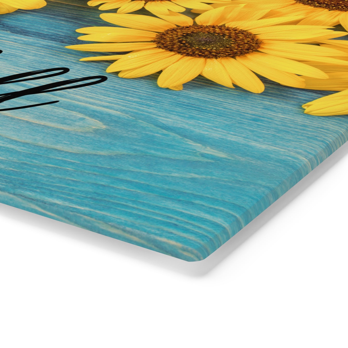 Personalized Sunflowers Cutting Board