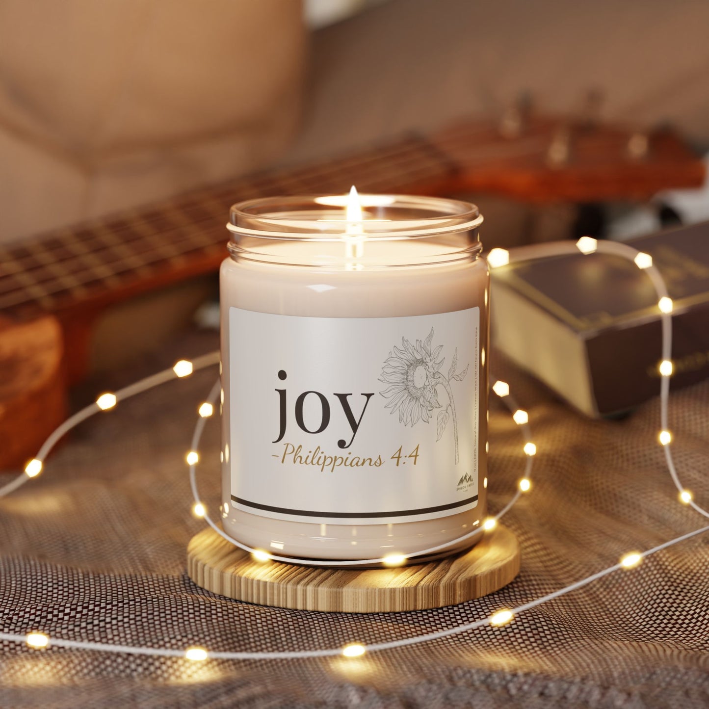 Joy Candle - Philippians 4:4, 9 oz Soy Wax Candle