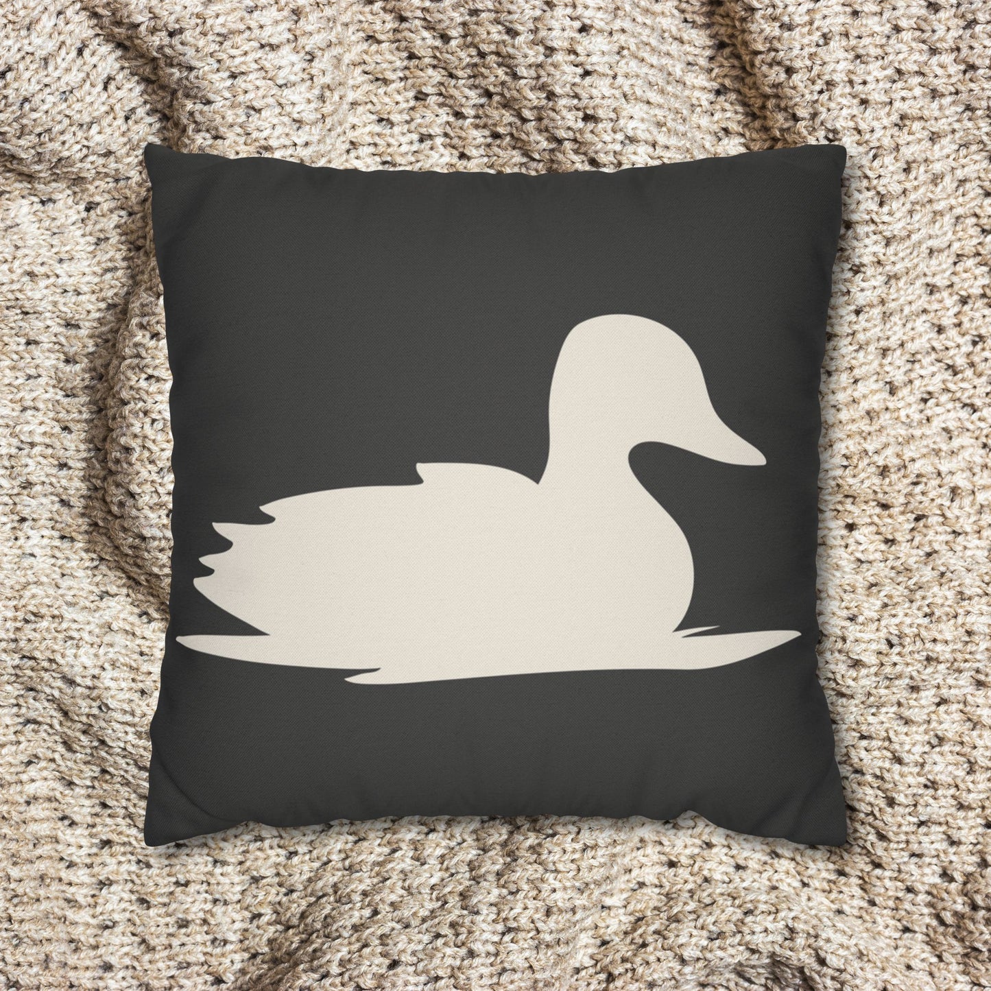 Duck Themed Square Pillow Cover