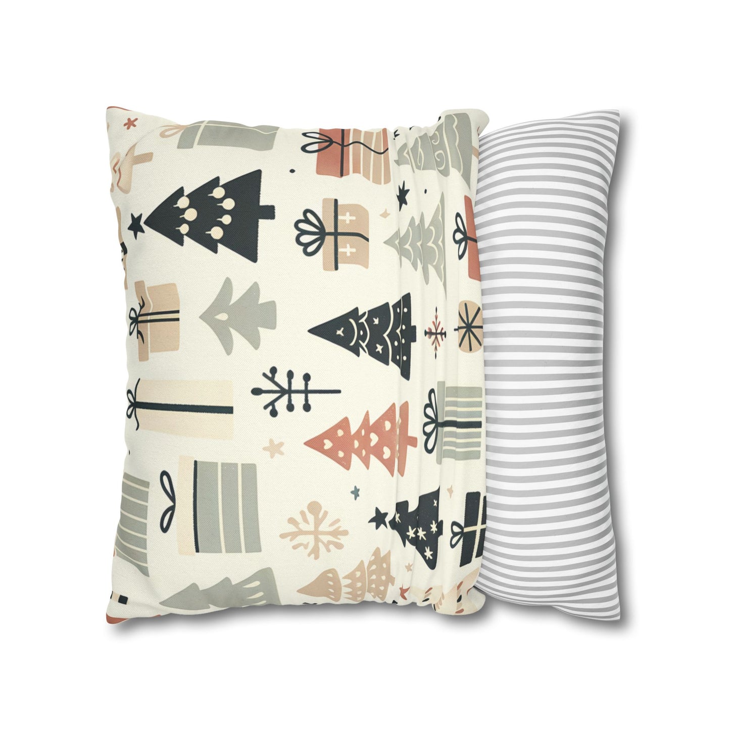 Christmas Tree Pattern Square Pillow Cover