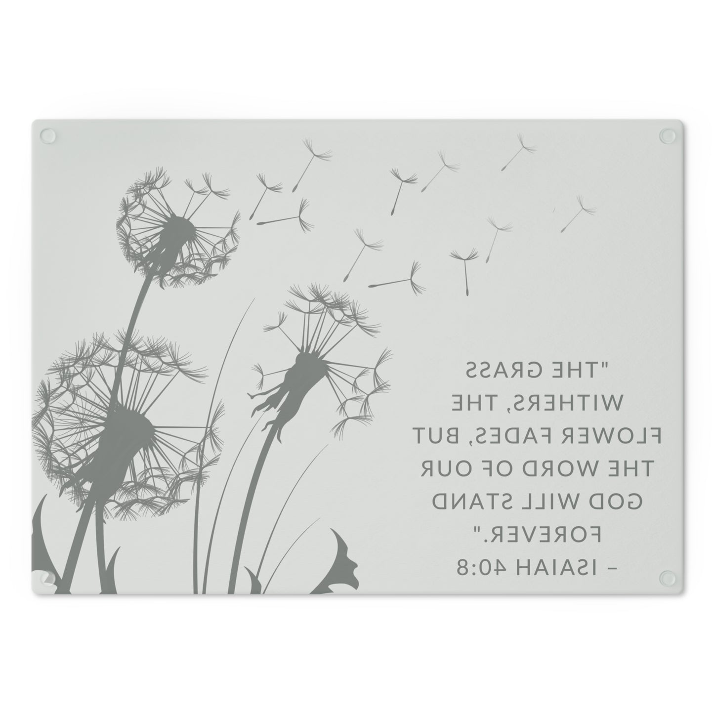 Dandelion Scripture Cutting Board