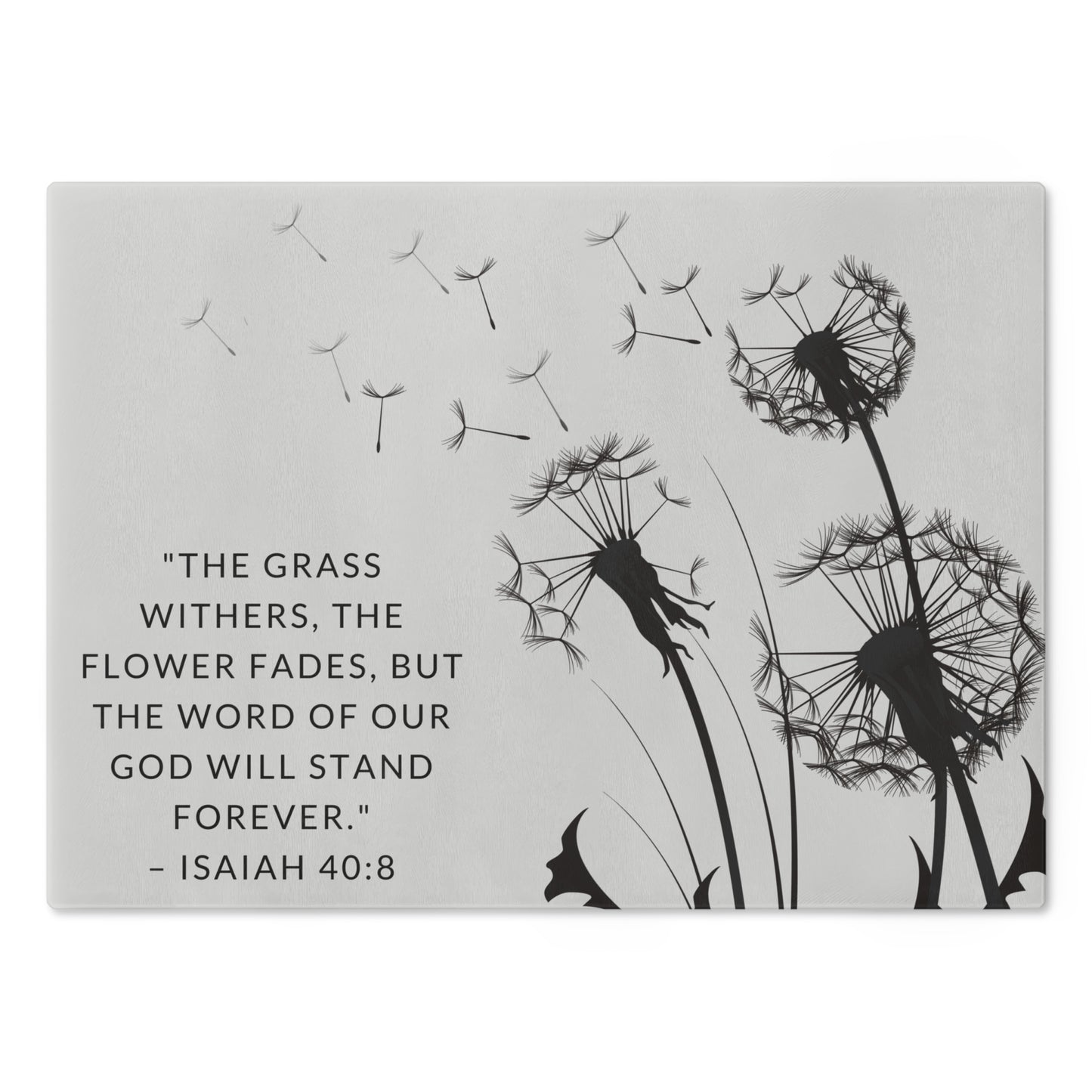 Dandelion Scripture Cutting Board