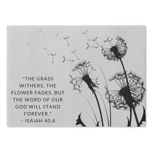 Dandelion Scripture Cutting Board