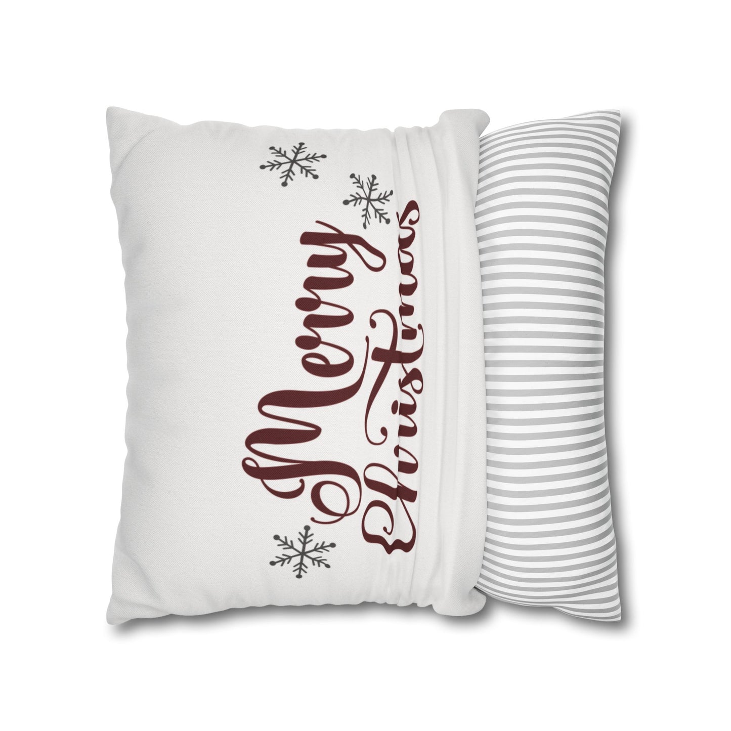 Merry Christmas Square Pillow Cover