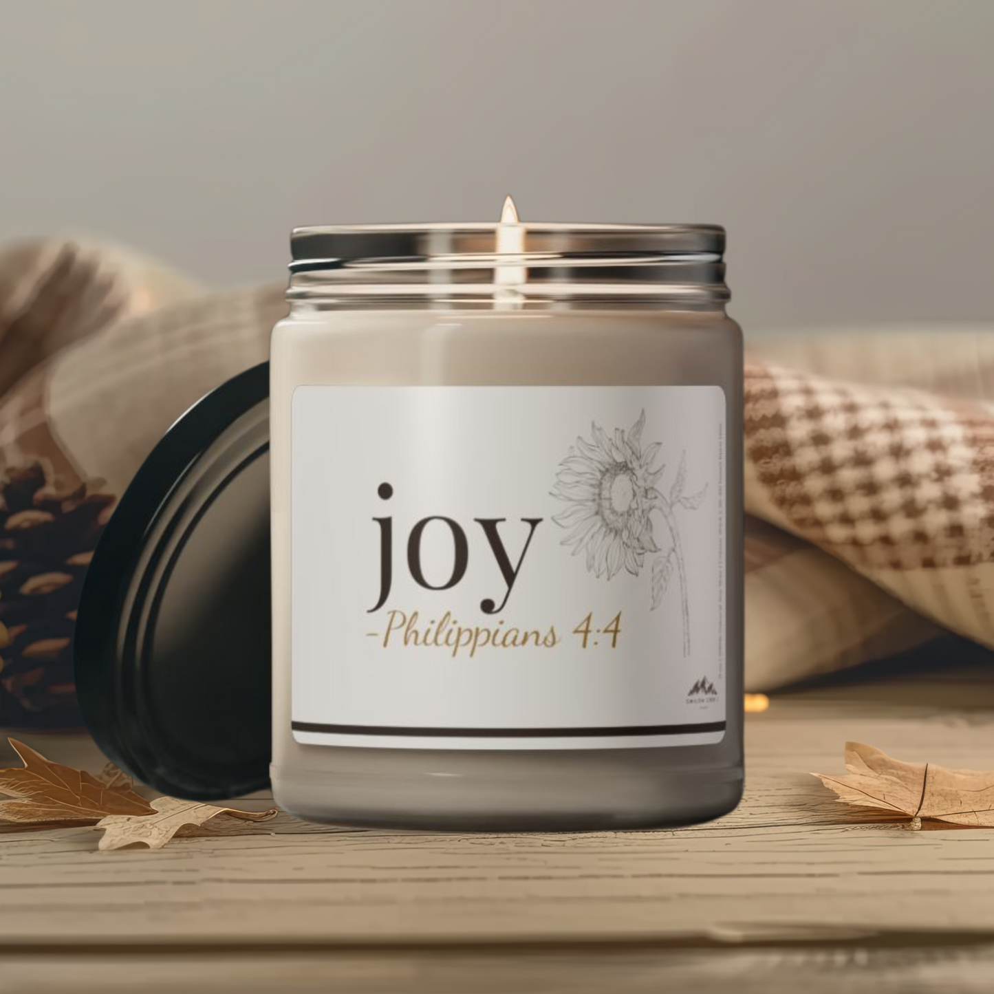 Joy Candle - Philippians 4:4, 9 oz Soy Wax Candle