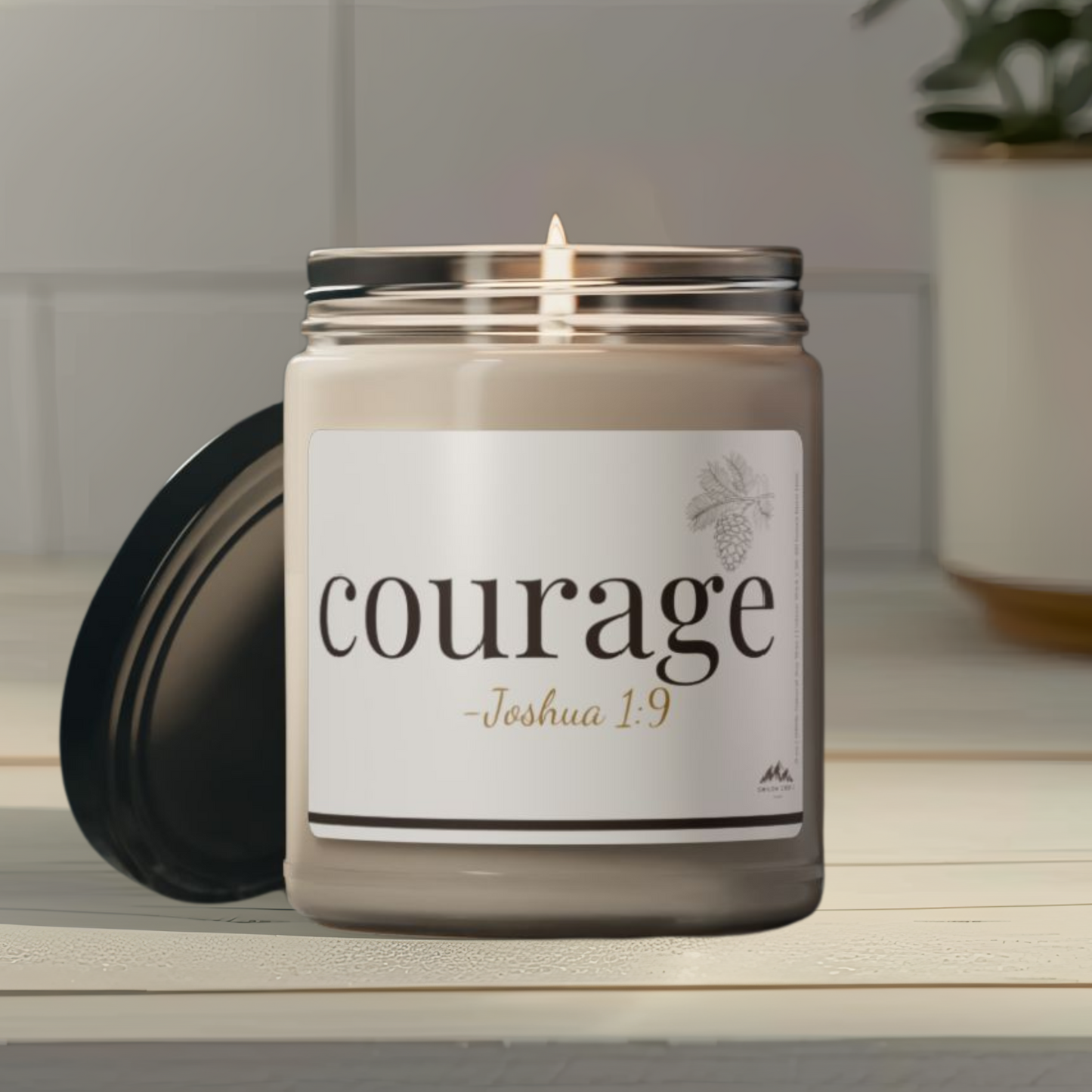 Courage Candle - Joshua 1:9, 9 oz Soy Wax Candle