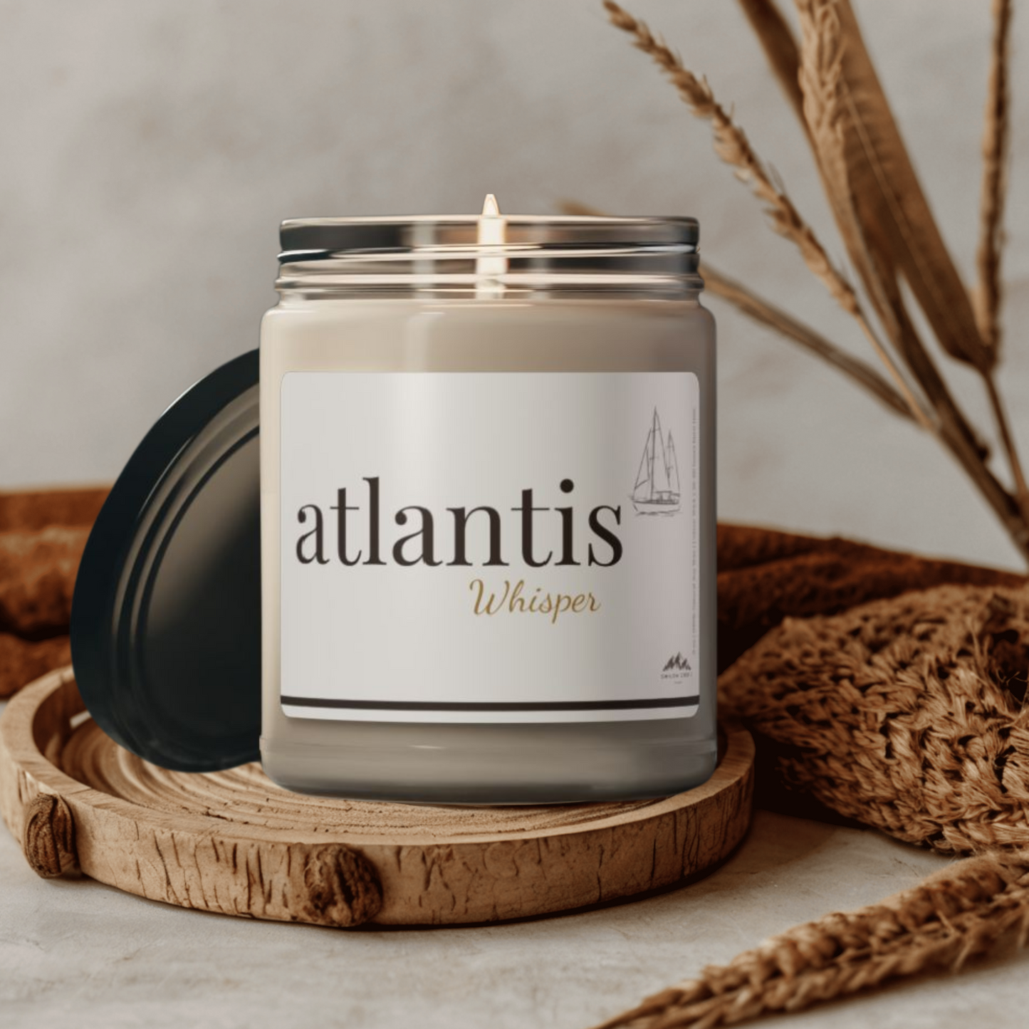 Atlantis Whisper Candle, 9 oz Soy Wax Candle