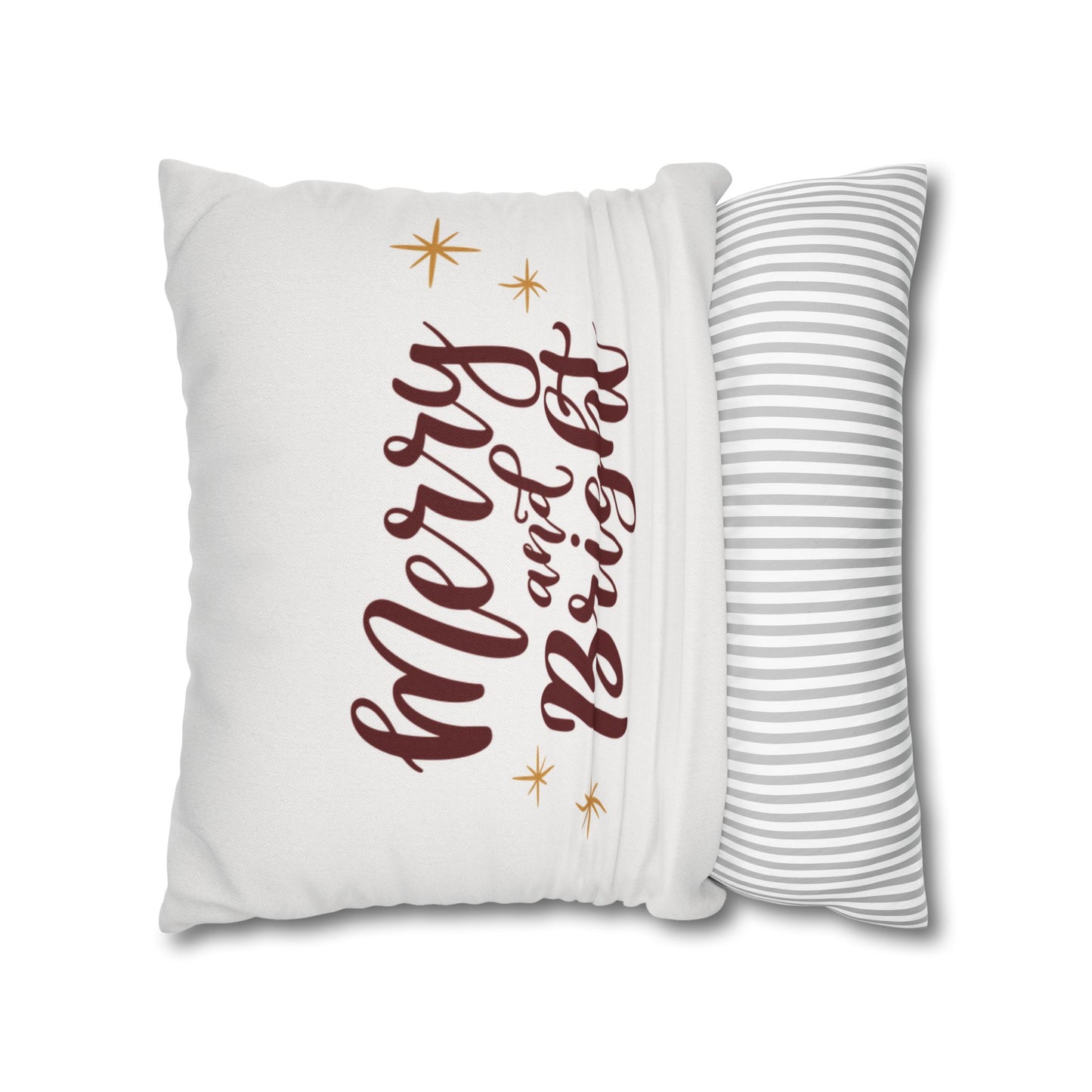 Merry and Bright Square Pillow Cover