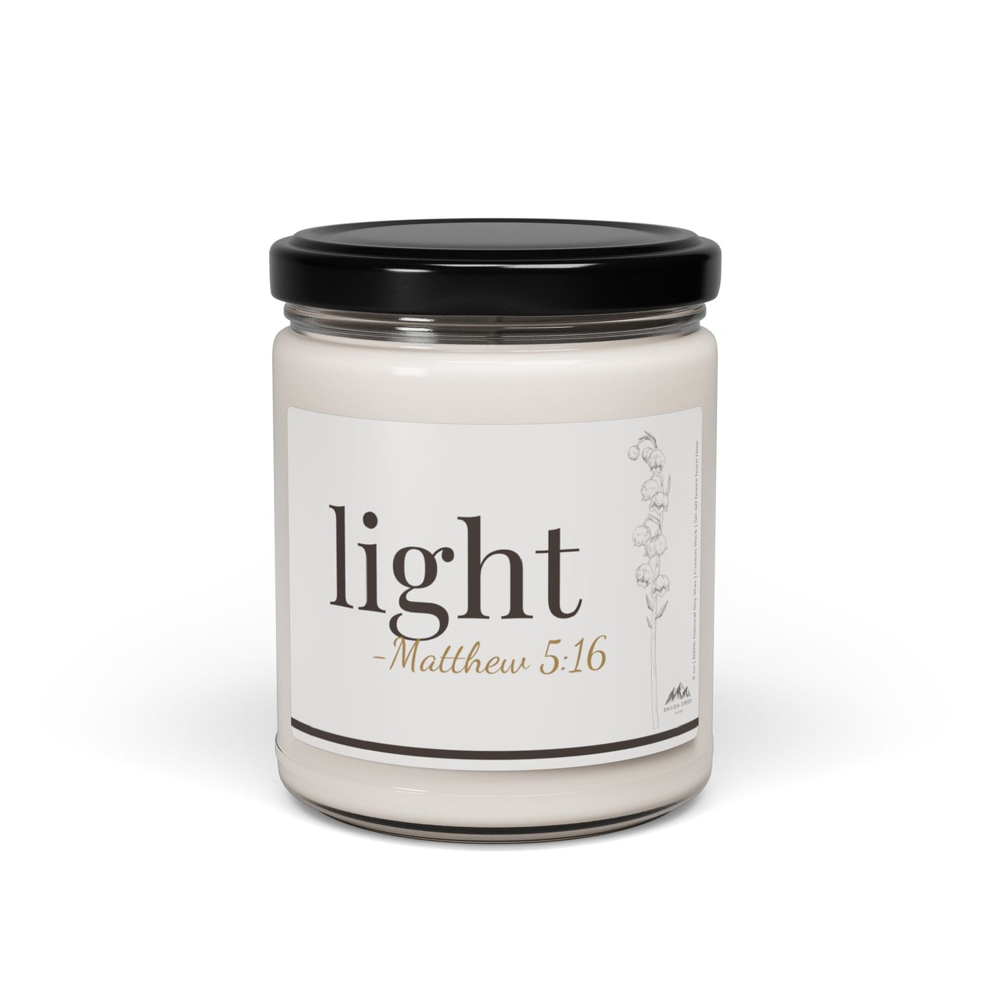 Light Candle - Matthew 5:16, 9 oz Soy Wax Candle