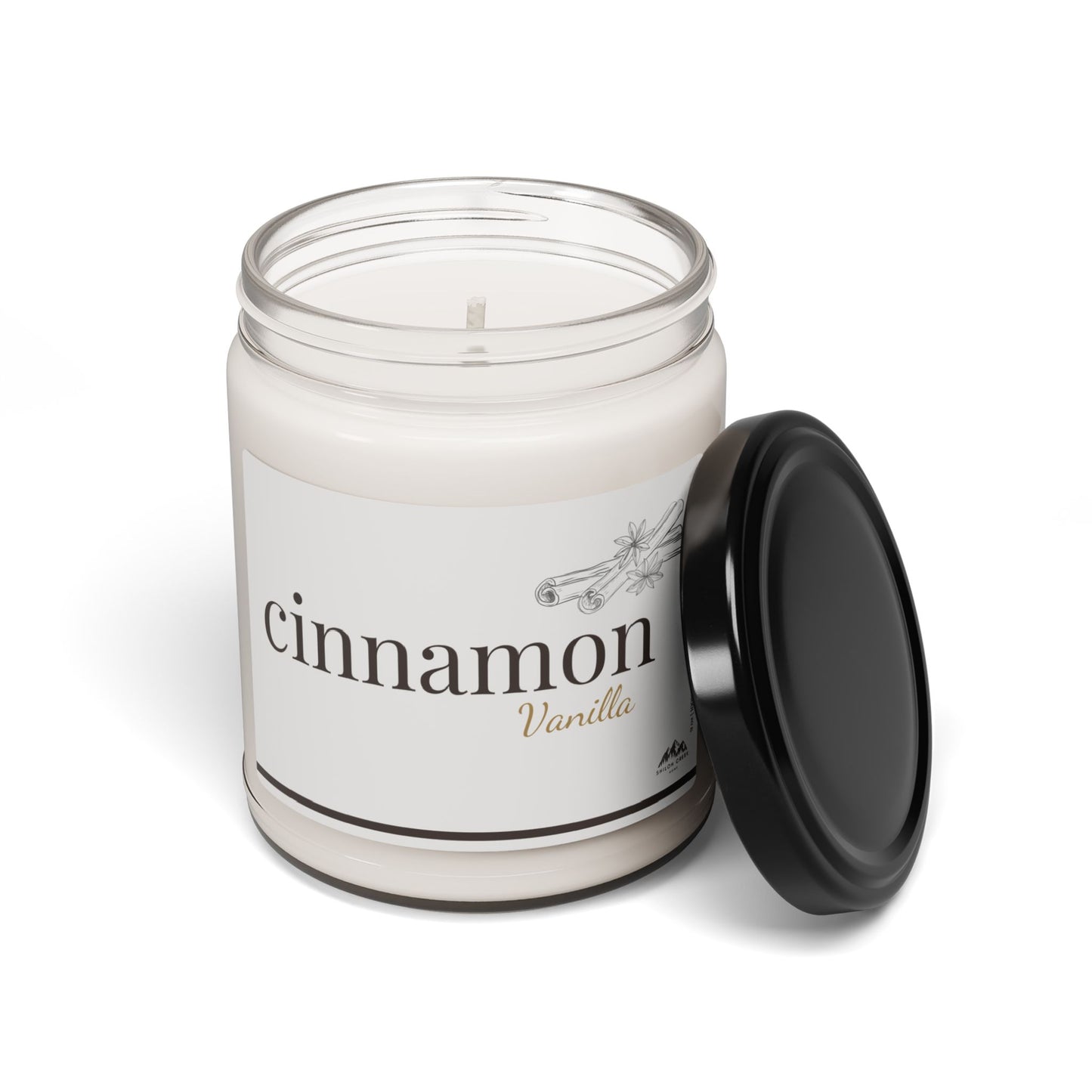 Cinnamon Vanilla Candle, 9 oz Soy Wax Candle