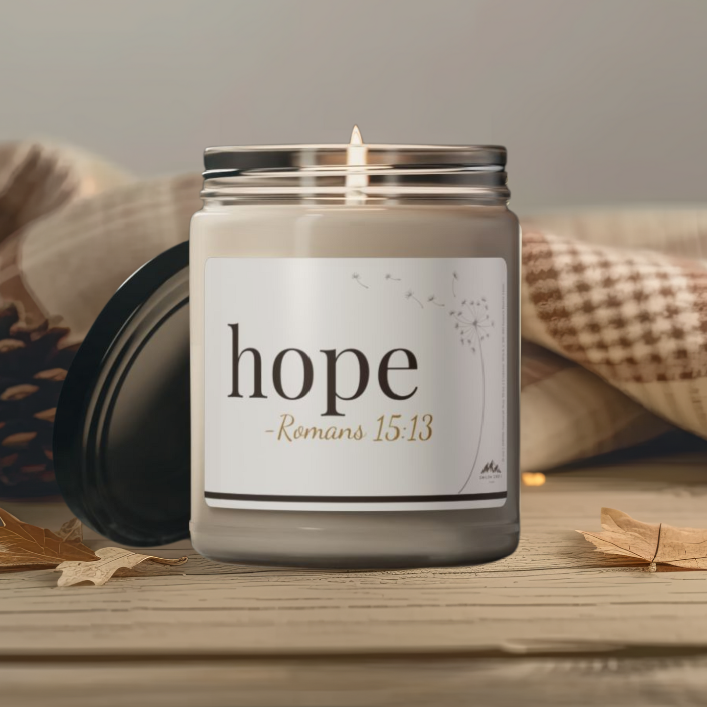 Hope Candle - Romans 15:13, 9 oz Soy Wax Candle