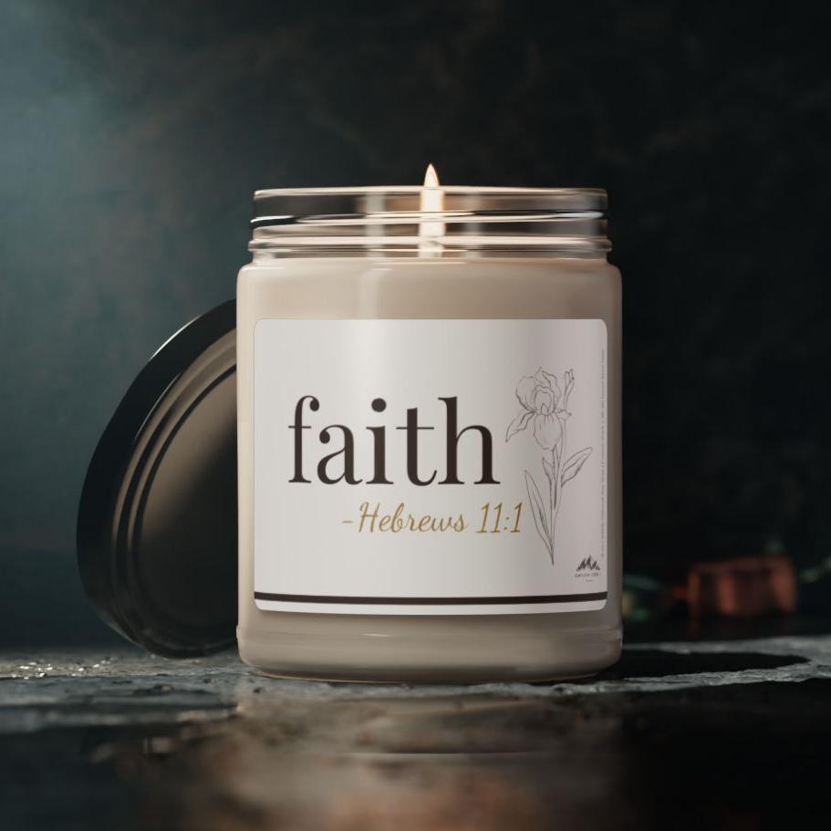 Faith Candle - Hebrews 11.1, 9 oz Soy Wax Candle